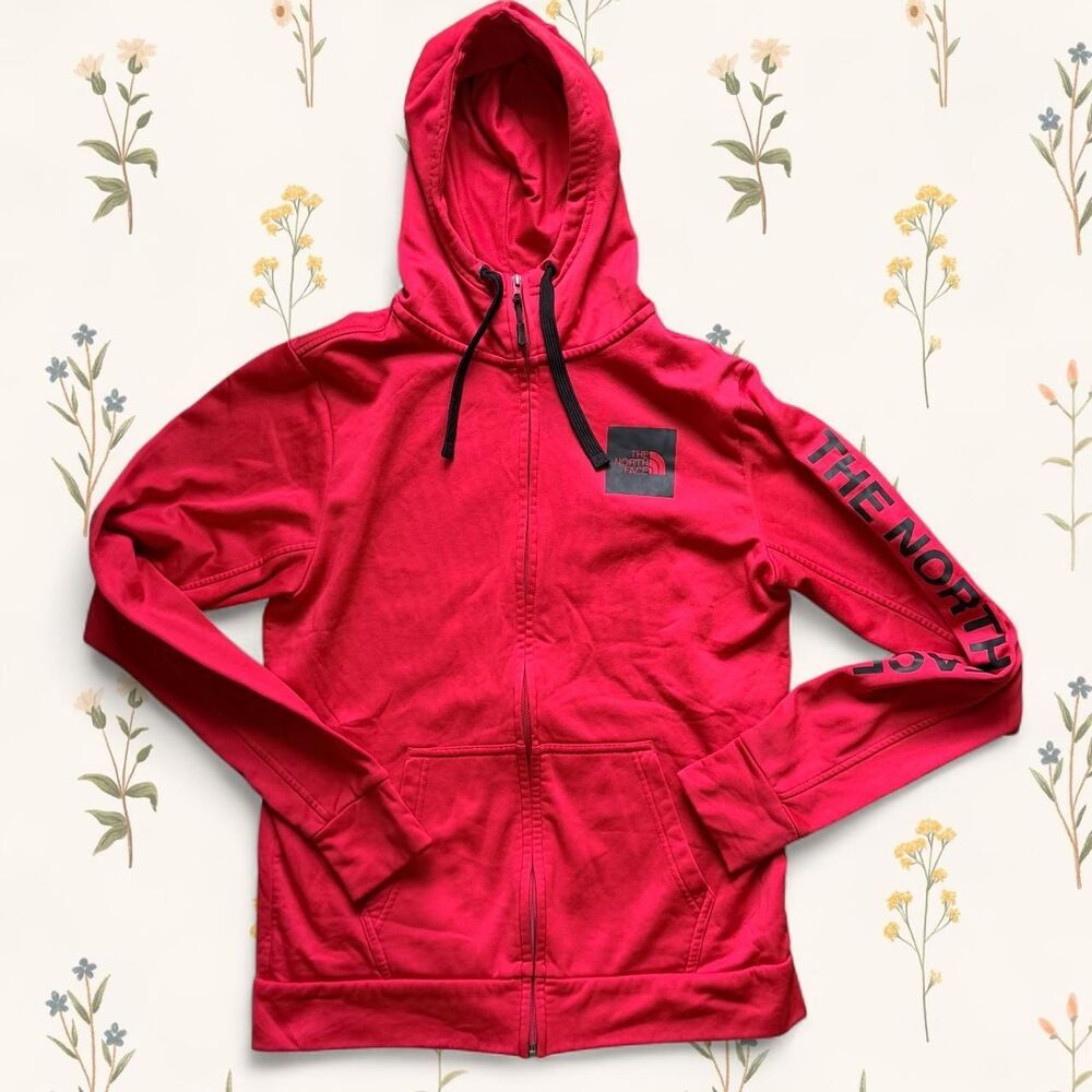 Full Zip Hoodie Gorpcore Sweatshirt The North Face Red Men's Medium
